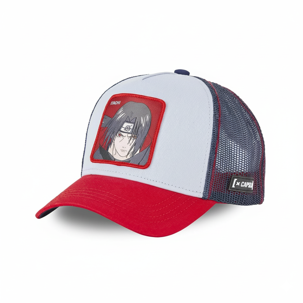 Jockey Capslab Naruto ITACHI Rojo y Blanco