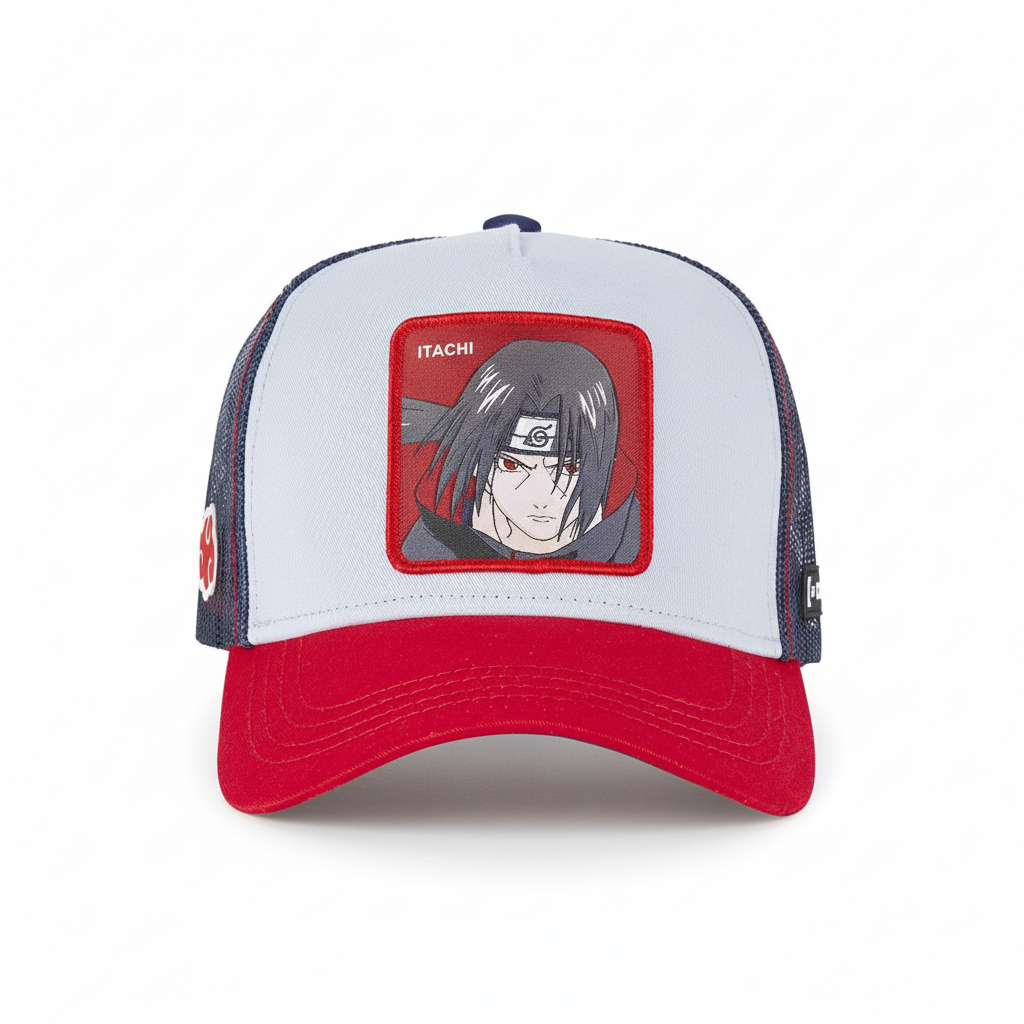 Jockey Capslab Naruto ITACHI Rojo y Blanco