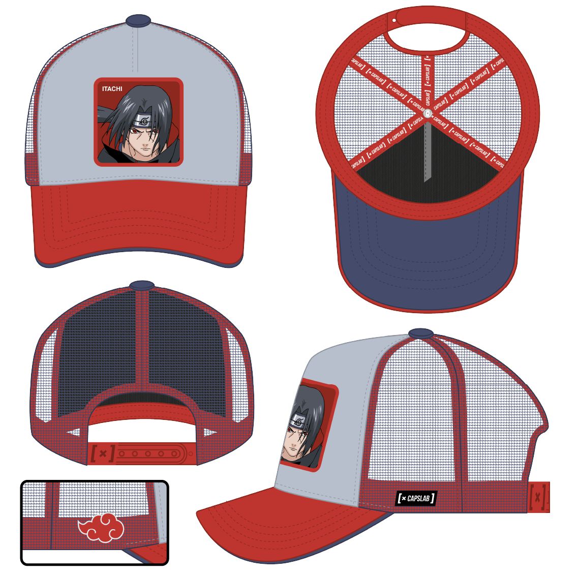 Jockey Capslab ITACHI Grey & Red